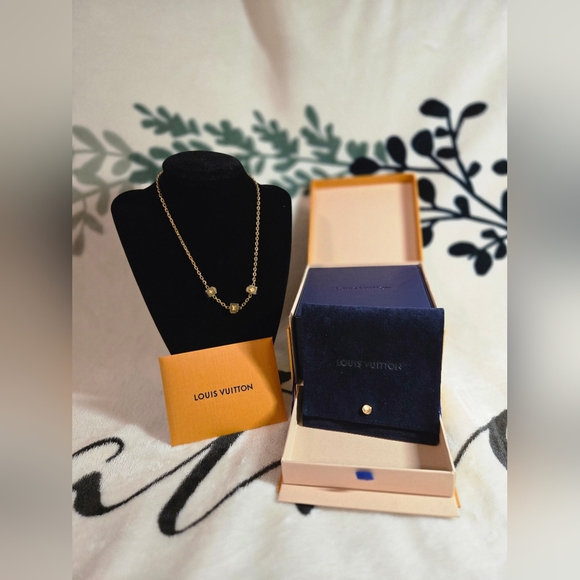 💯 Authentic Louis Vuitton Collier Gamble Necklace and Jewelry Box - Picture 14 of 14